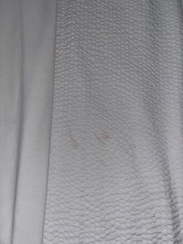 Dirt blotches on comforter