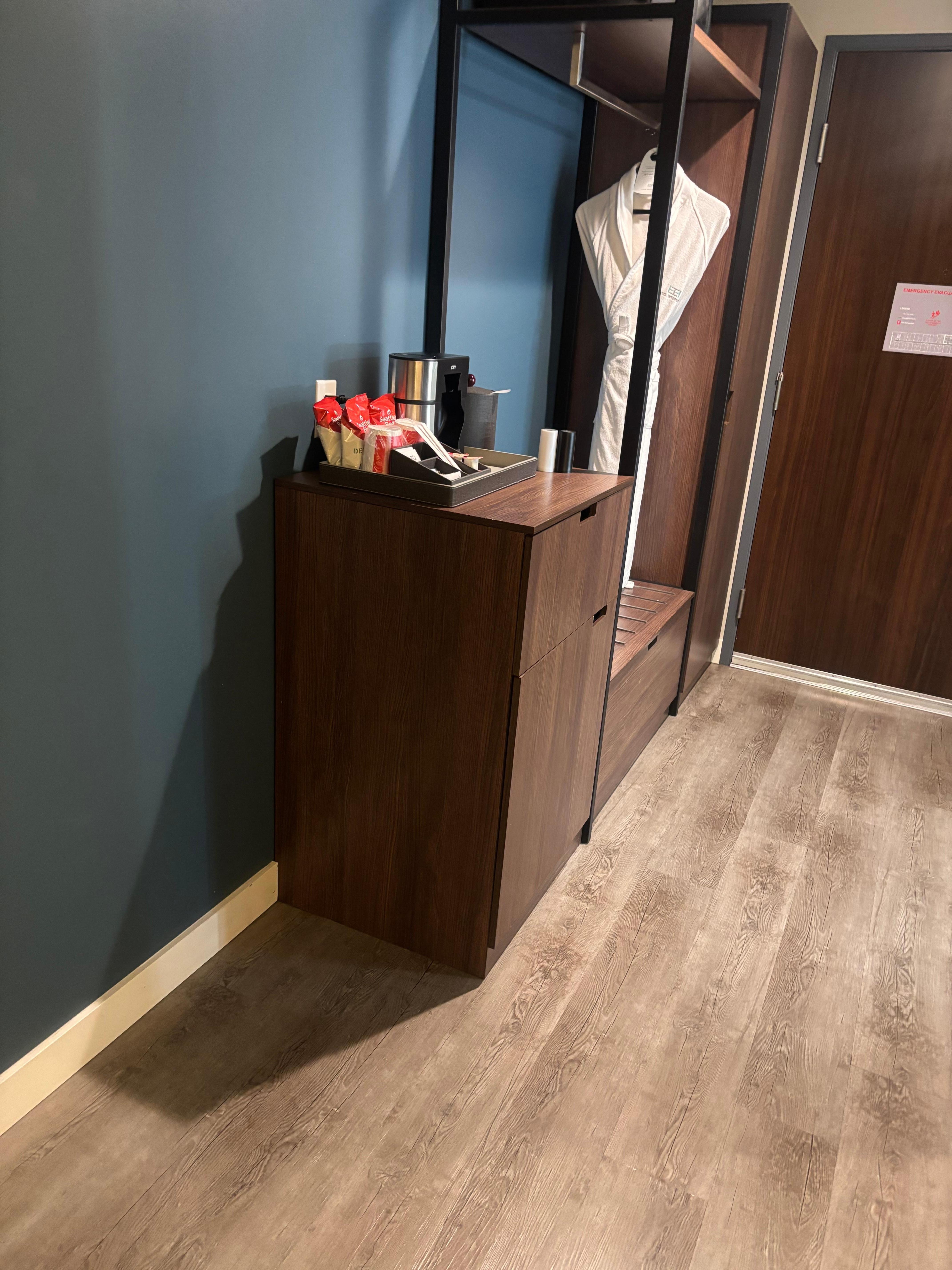 Kitchenette with storage