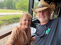 Nice meal by the creek