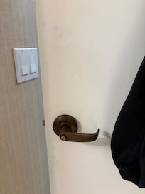 Dirty door, fingerprints all over