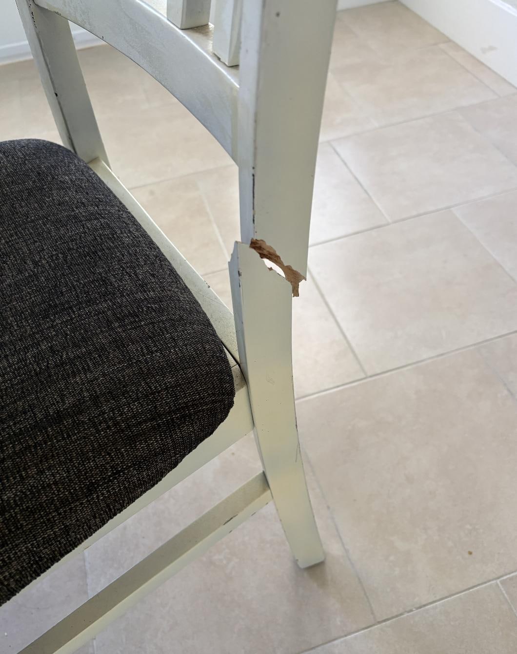 broken dining room chairs
