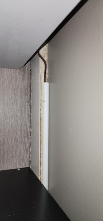 Dust between king bed and the side table