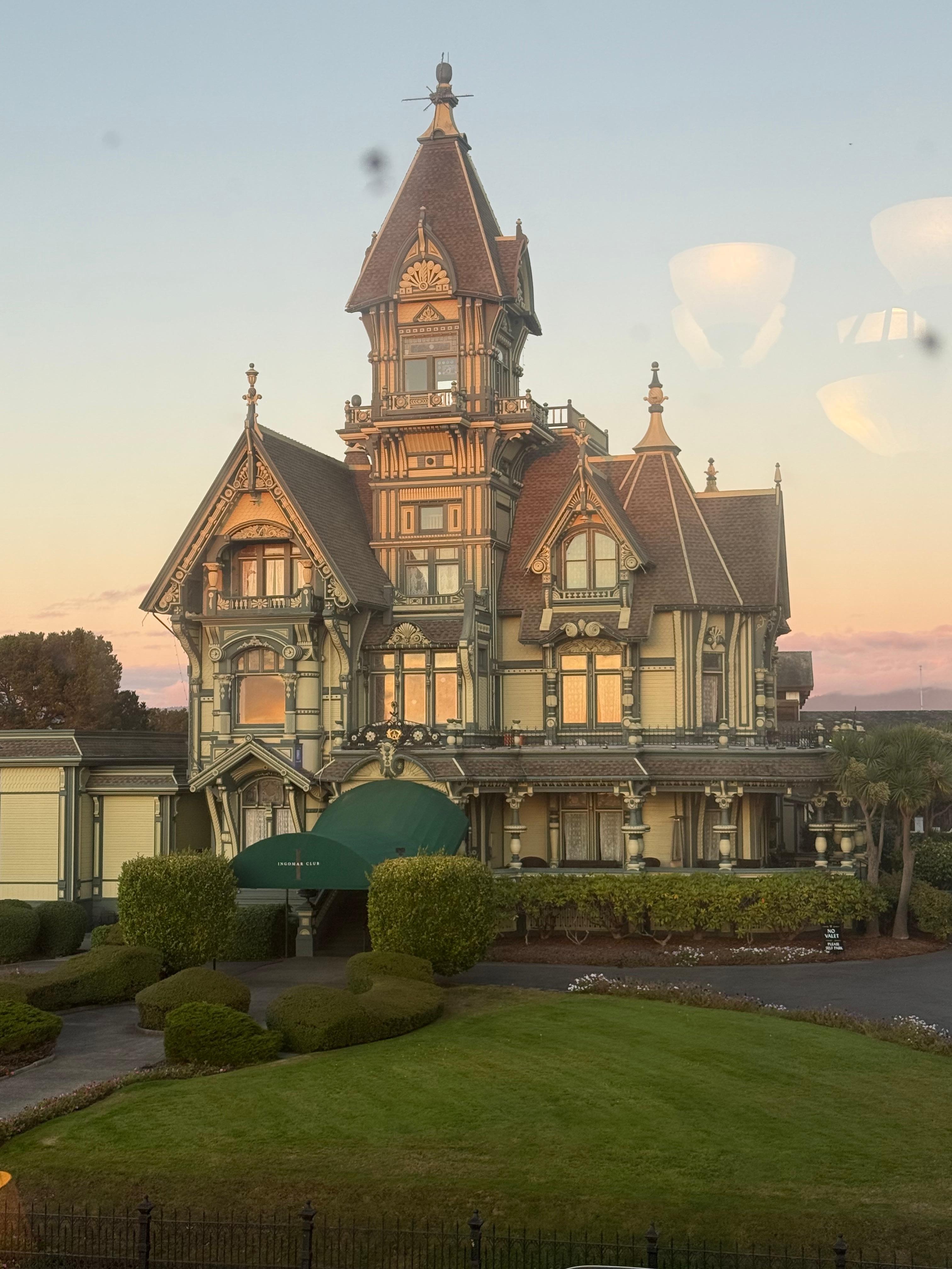 Ingomar Carson mansion across the street 