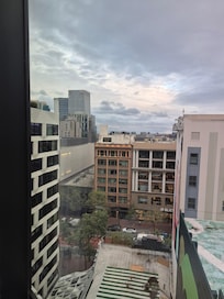 View from our room. That's the awarfield just on the right