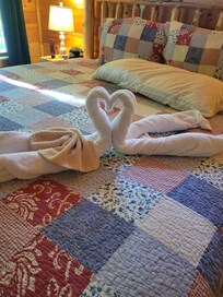 Our bed on the 1st floor