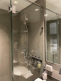 しっかり温冷調整ができました。レバーで温度/シャワーの強さが調整できて嬉しい。