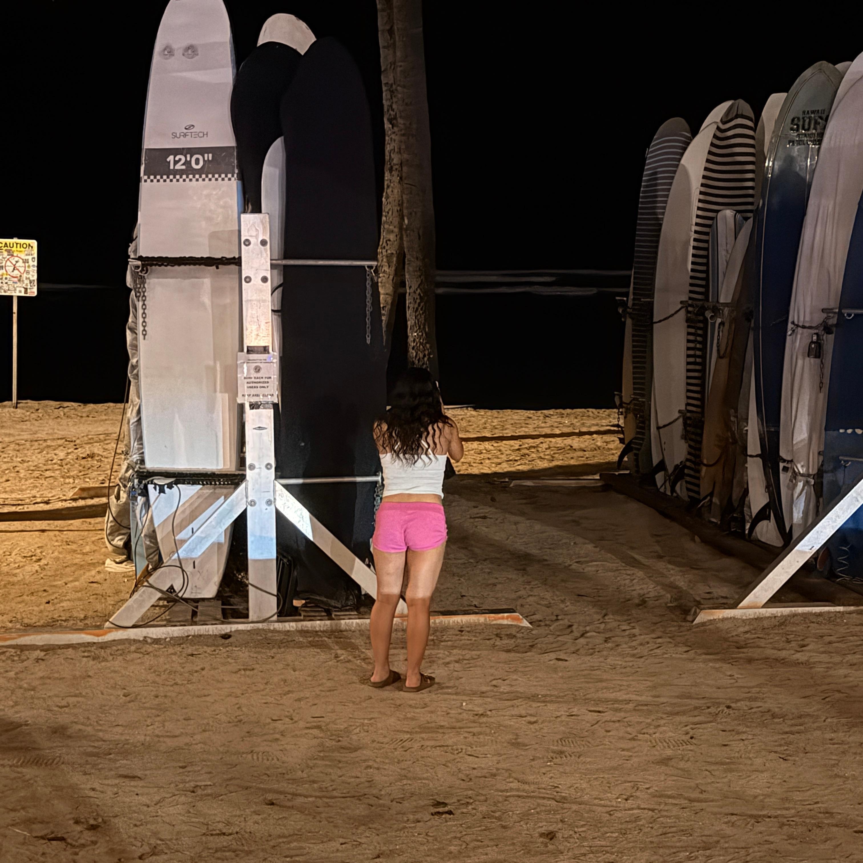Resort Beachside surf storage:)