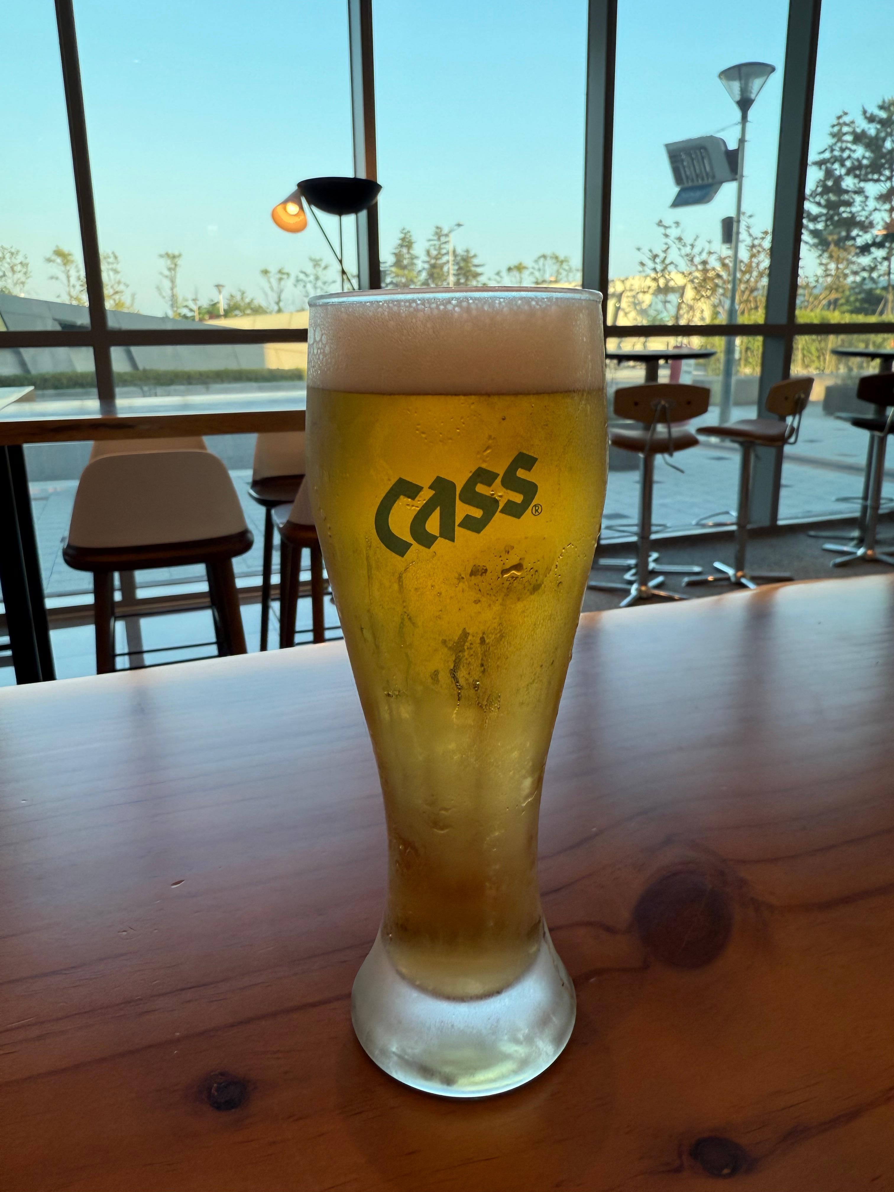 チェックイン後にロビーラウンジでいただいた一杯が最高に美味しかったです