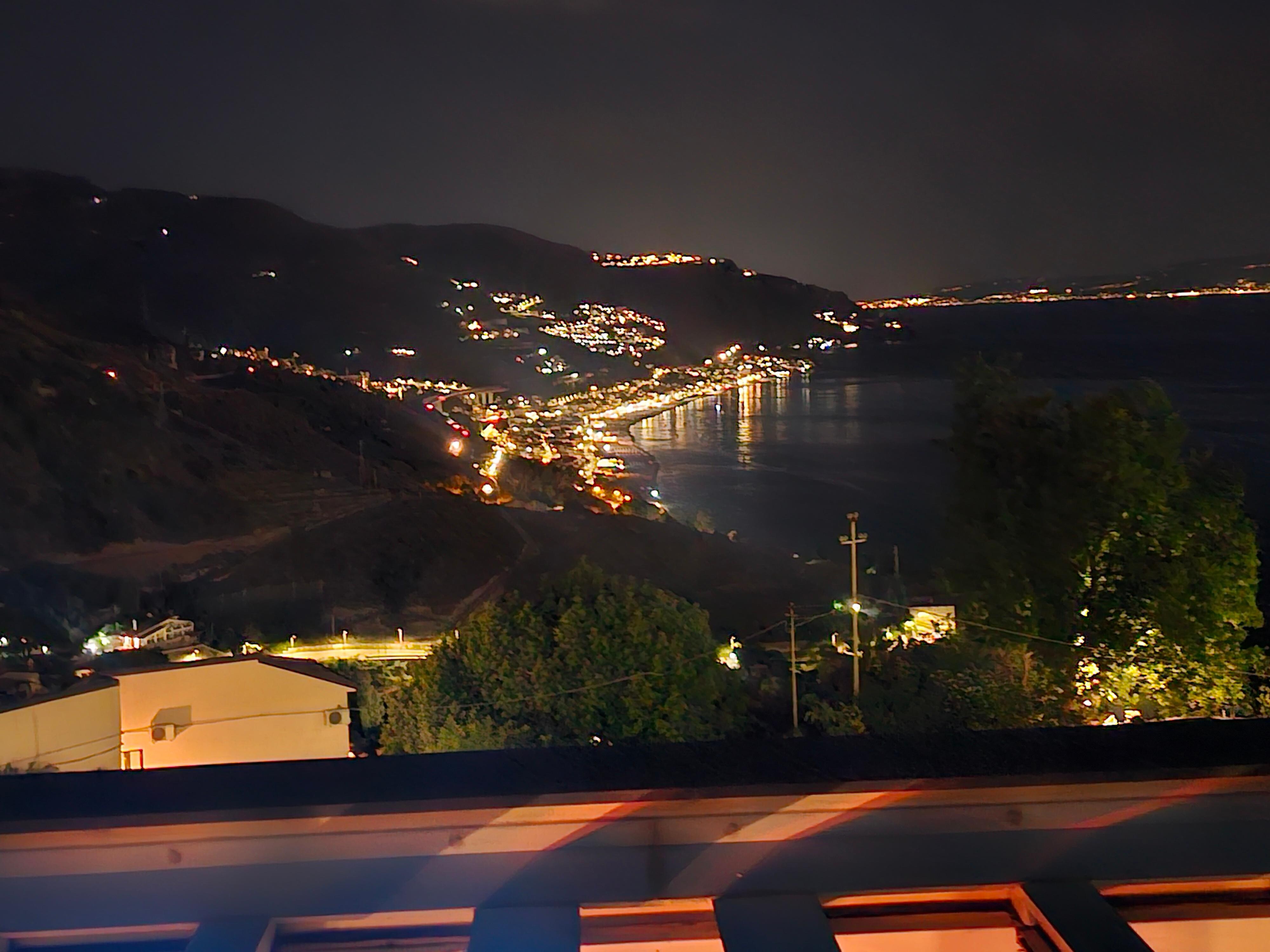 Night balcony view
