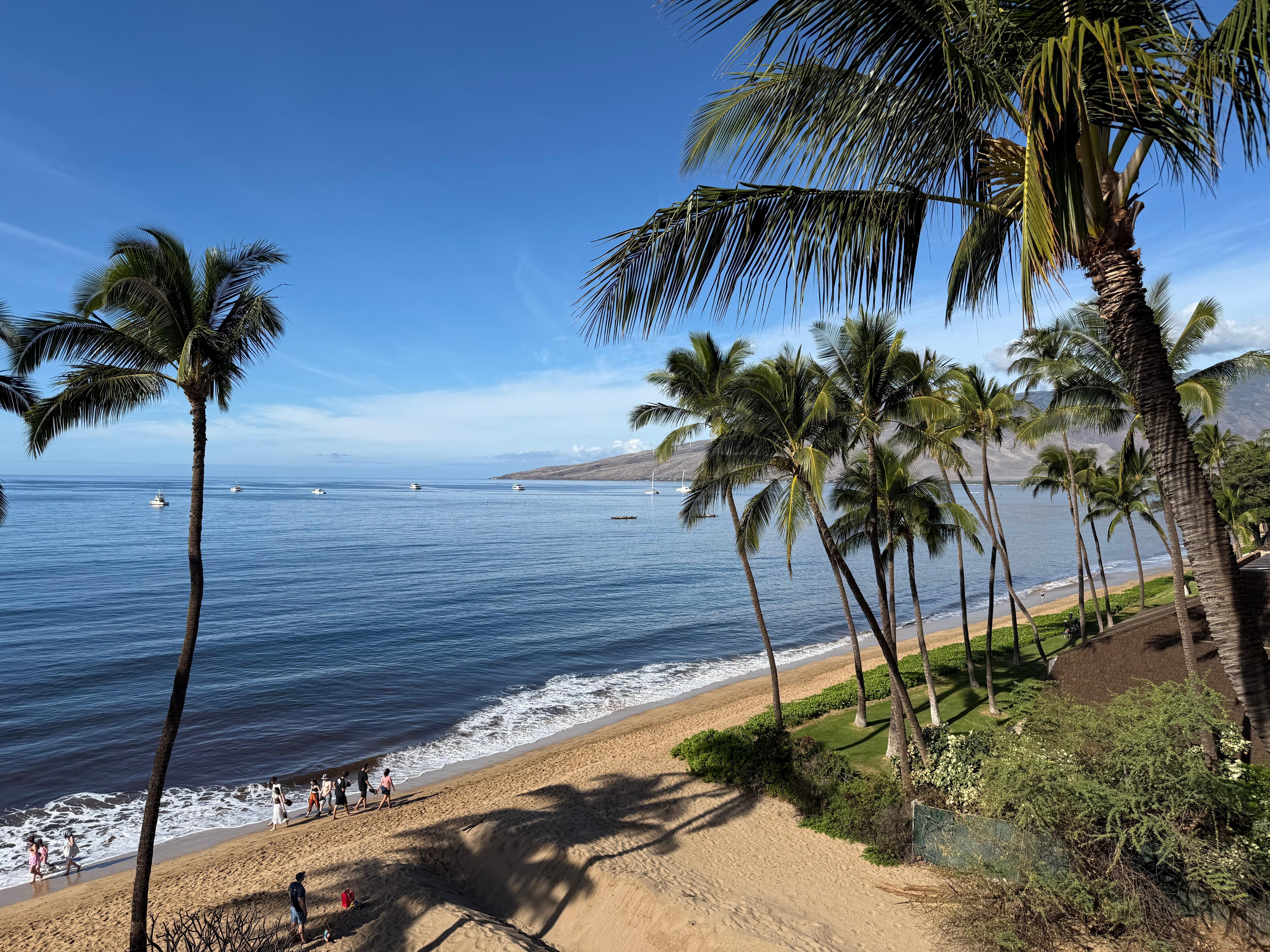 View from the room’s balcony