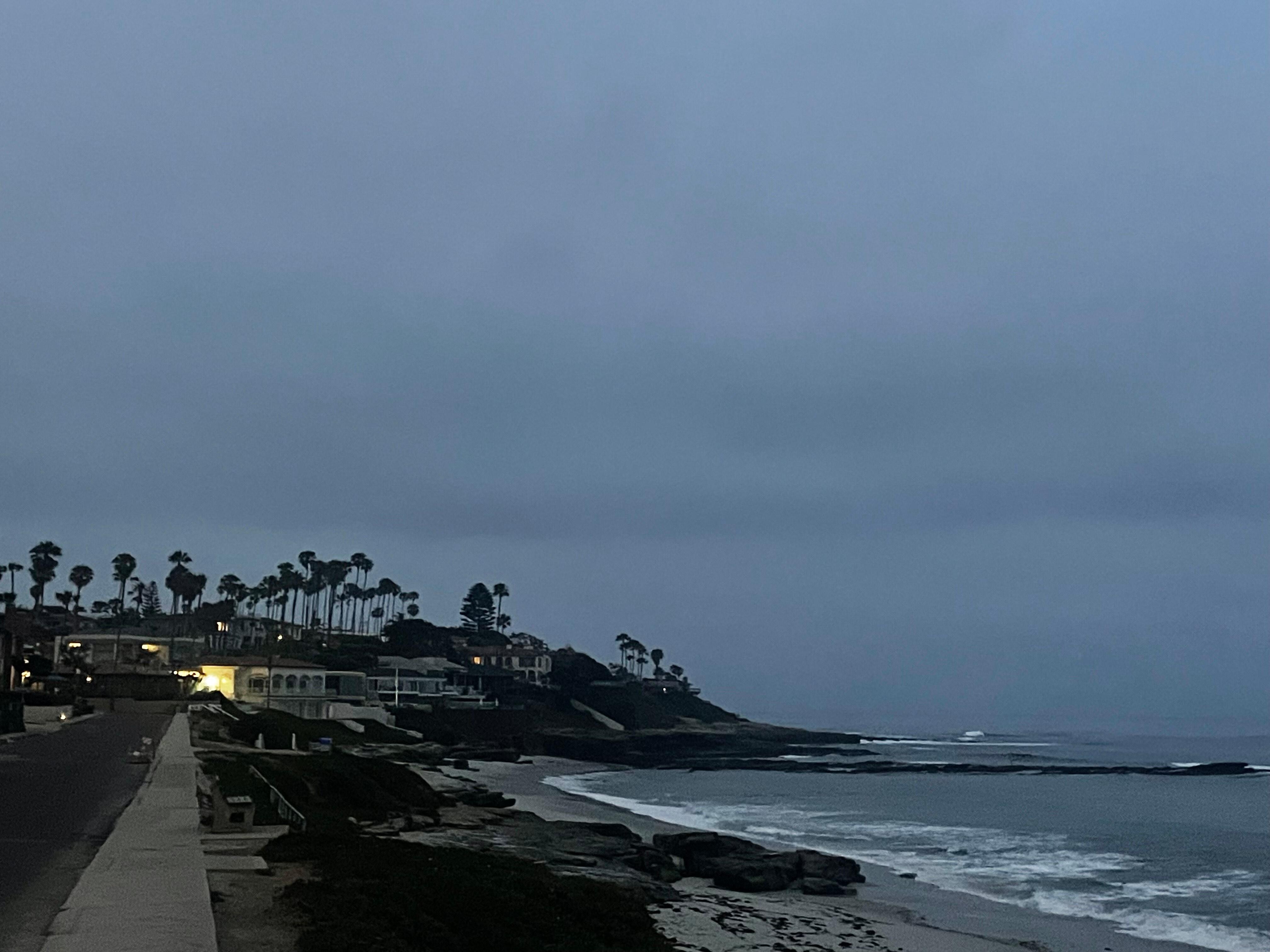 La Jolla Windansea Beach before sunrise