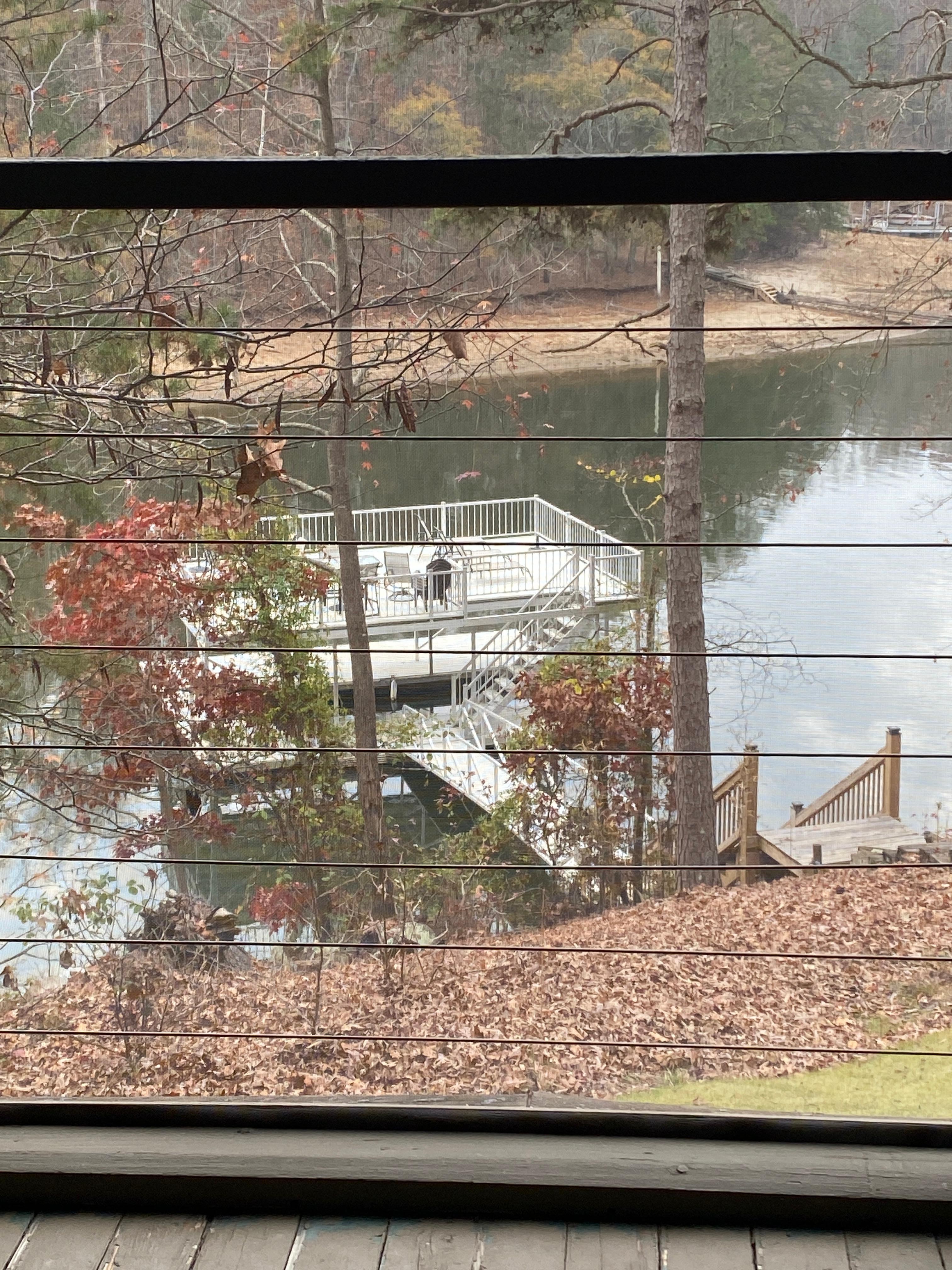 View from the screened deck