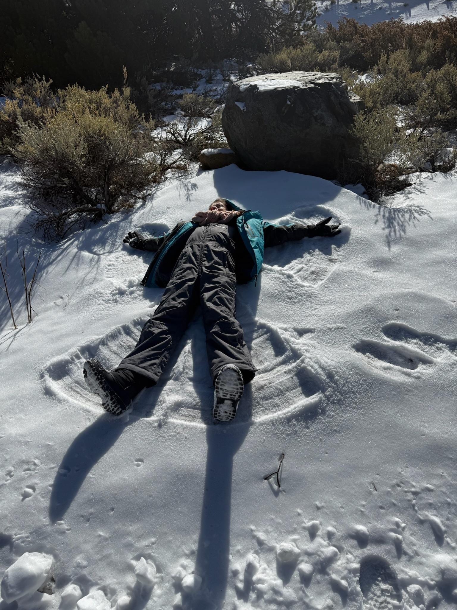 Of course, some snow angels.