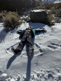 Of course, some snow angels.