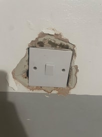Unsafe plug sockets / light switch
