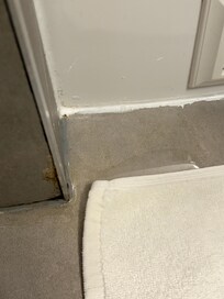 Molds at the edge where water was coming from