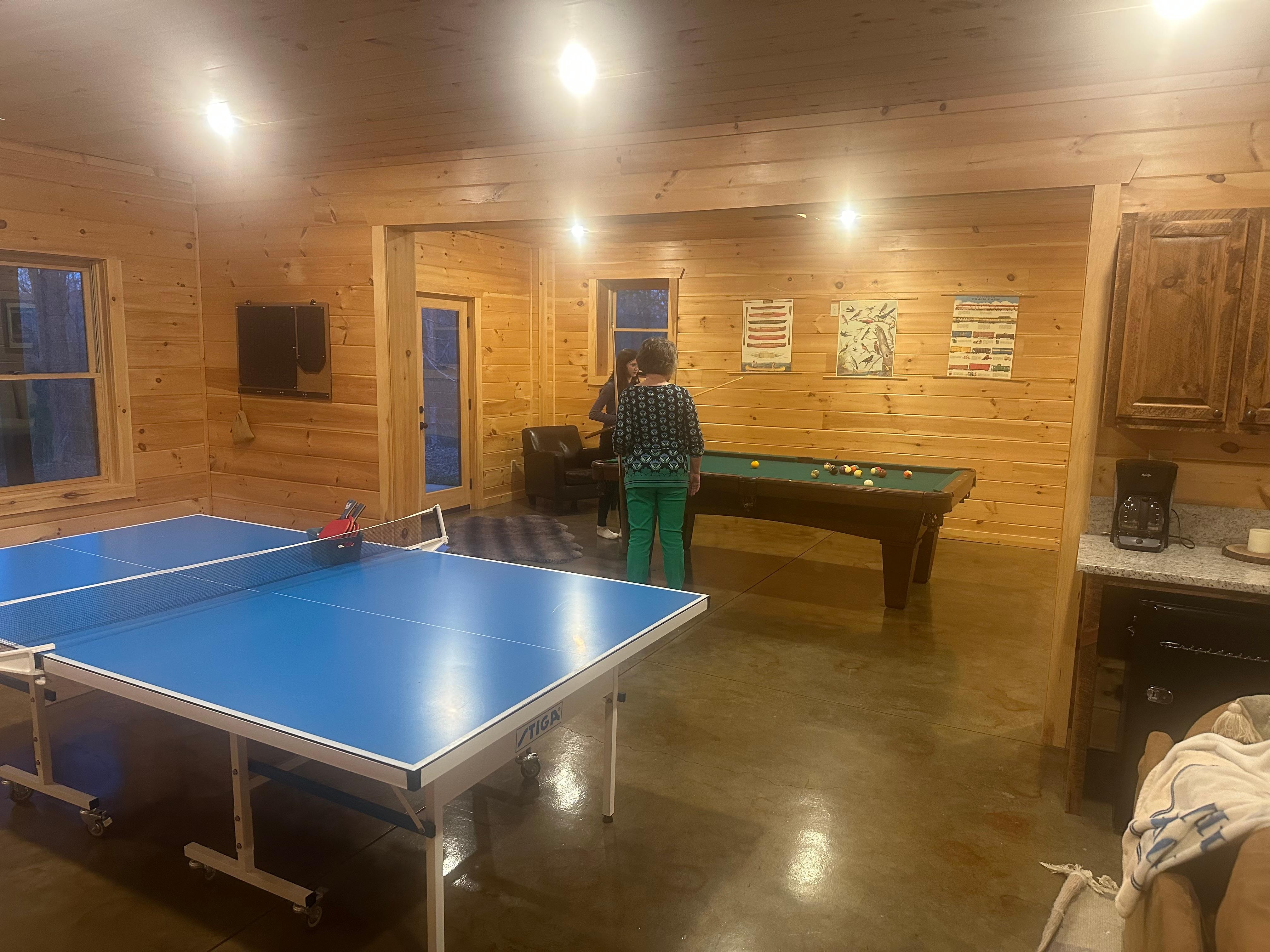 everyone enjoyed the game room