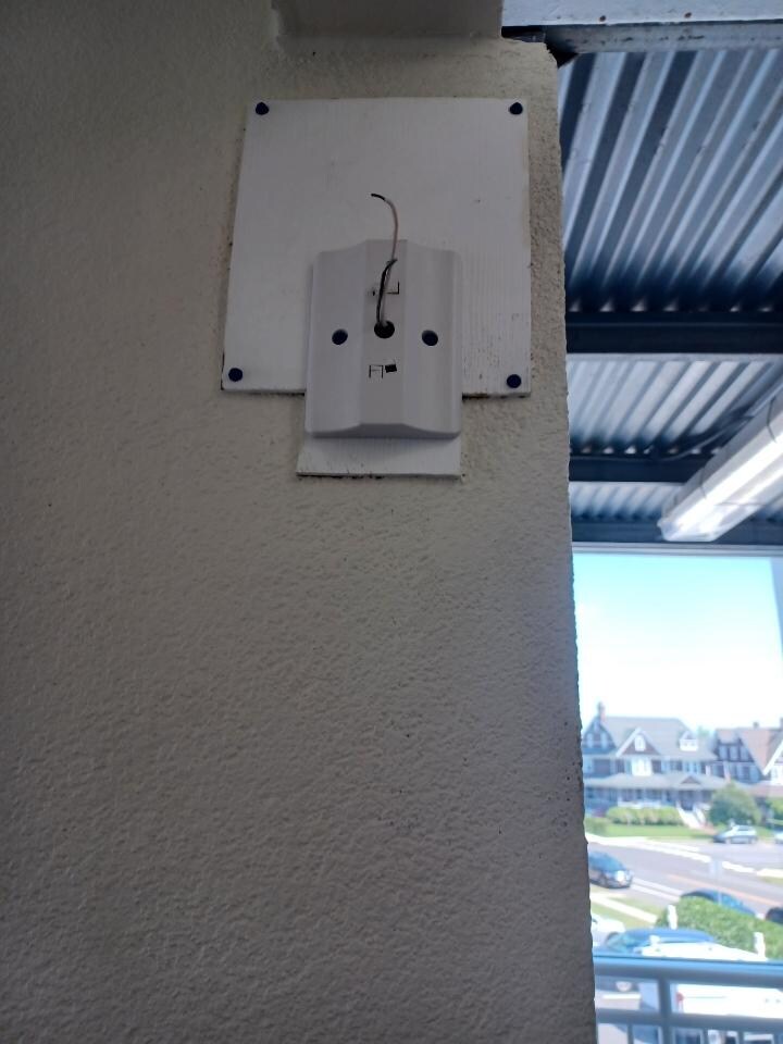 Bare wires staff was looking at during the ordeal
