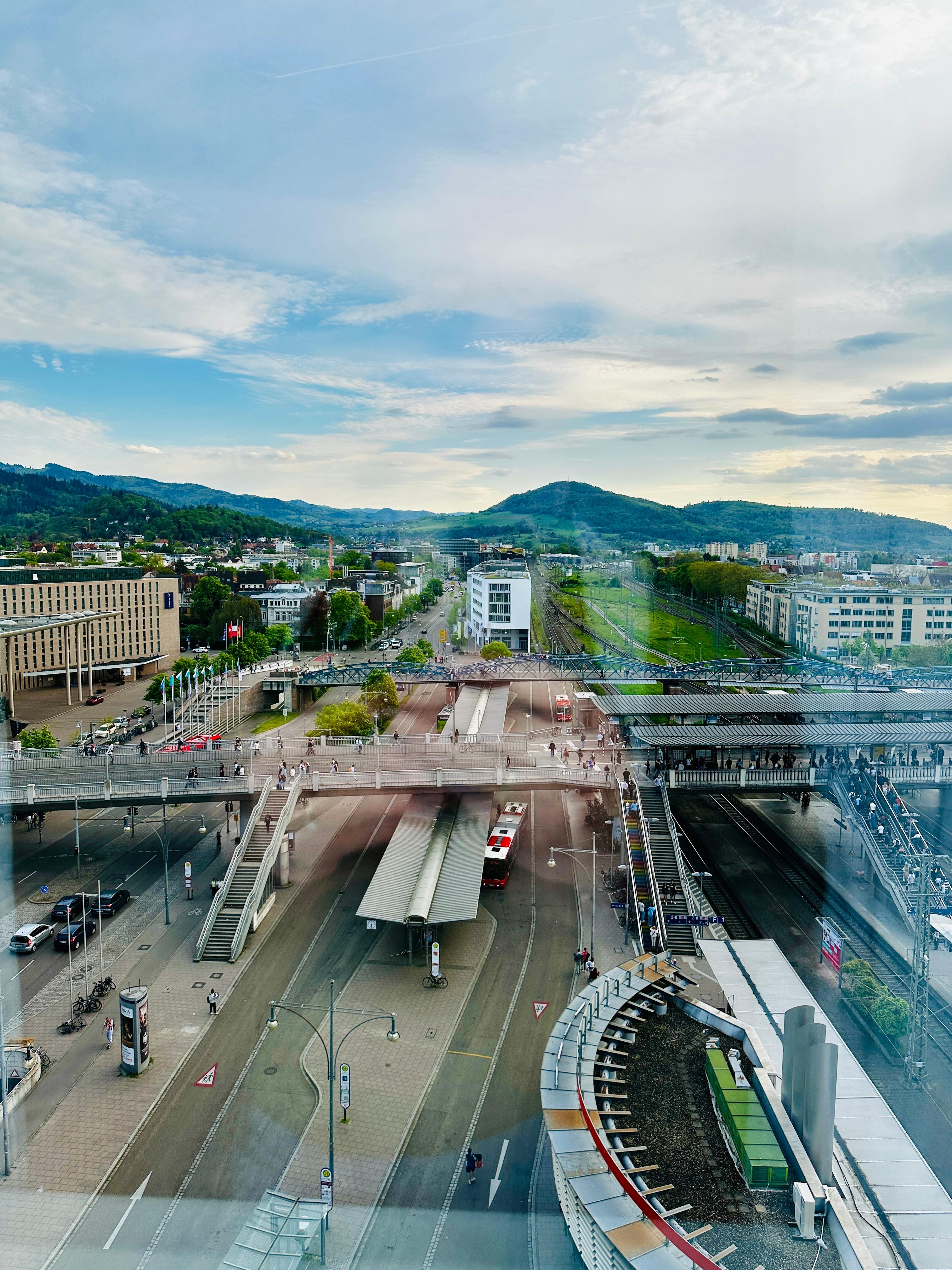 Vue de notre chambre au 9e étage 