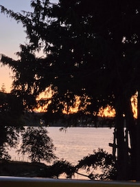 This is the view from the balcony at 9:30 pm in July