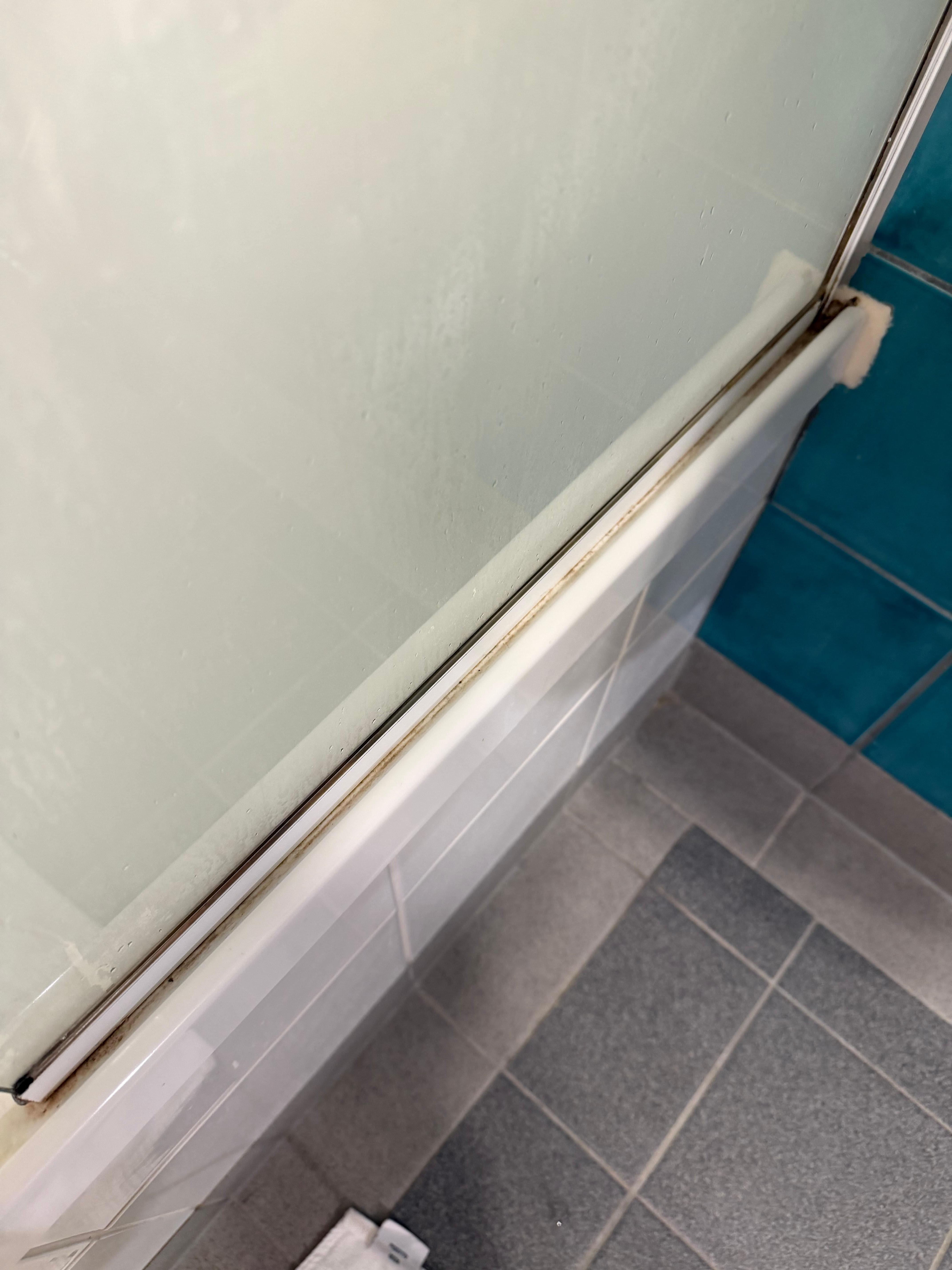 Bathroom, not thoroughly cleaned