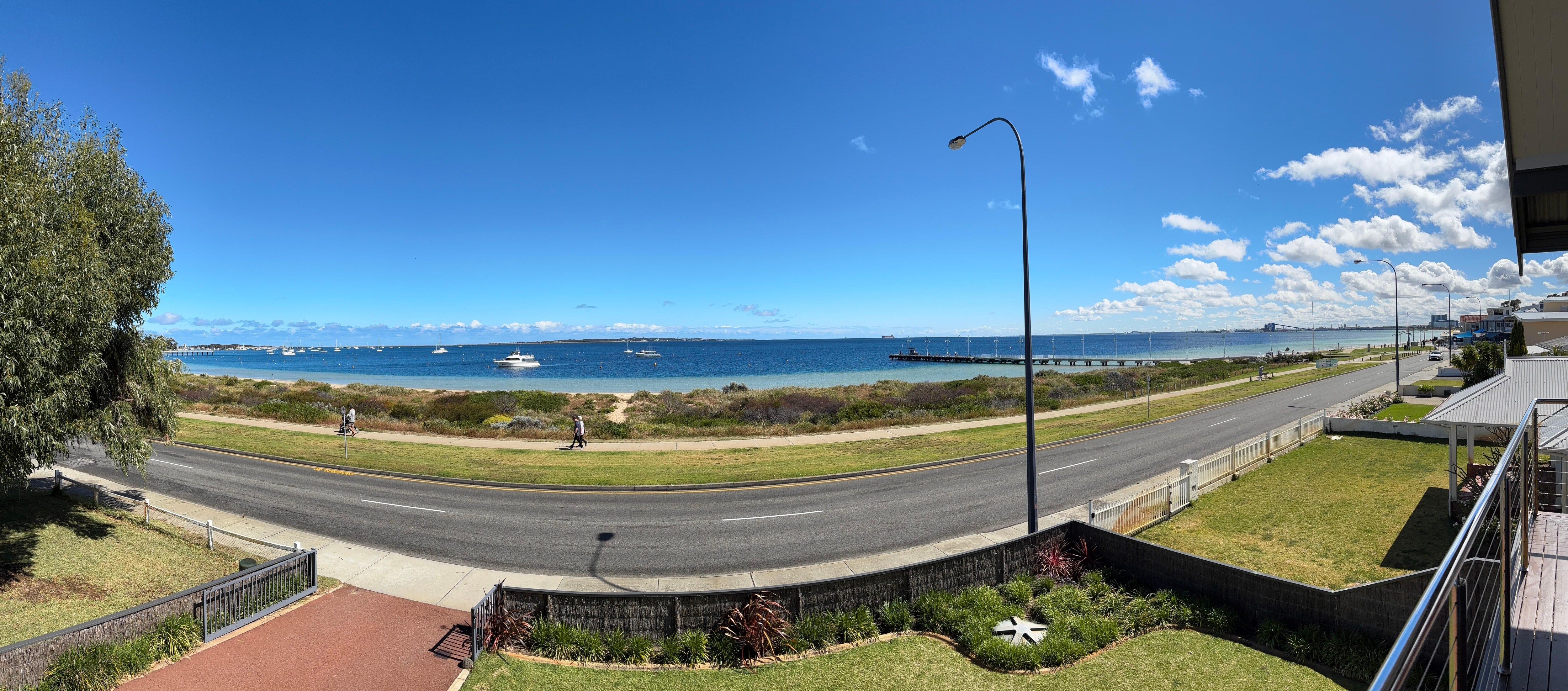 Panoramic view from the balcony