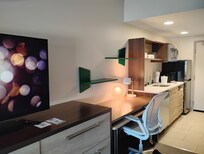 Kitchen and work area in-room