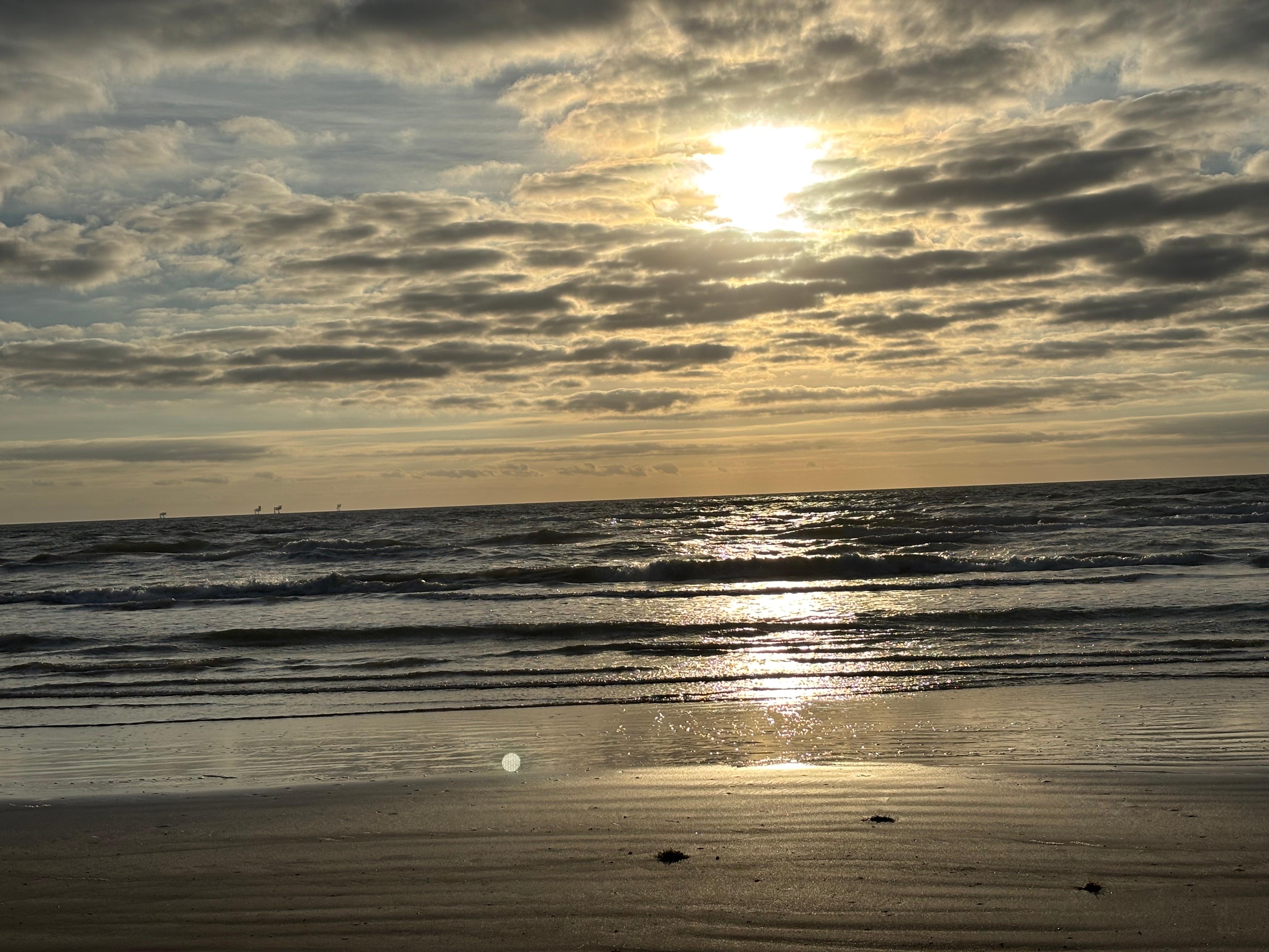 Sunset across from our place