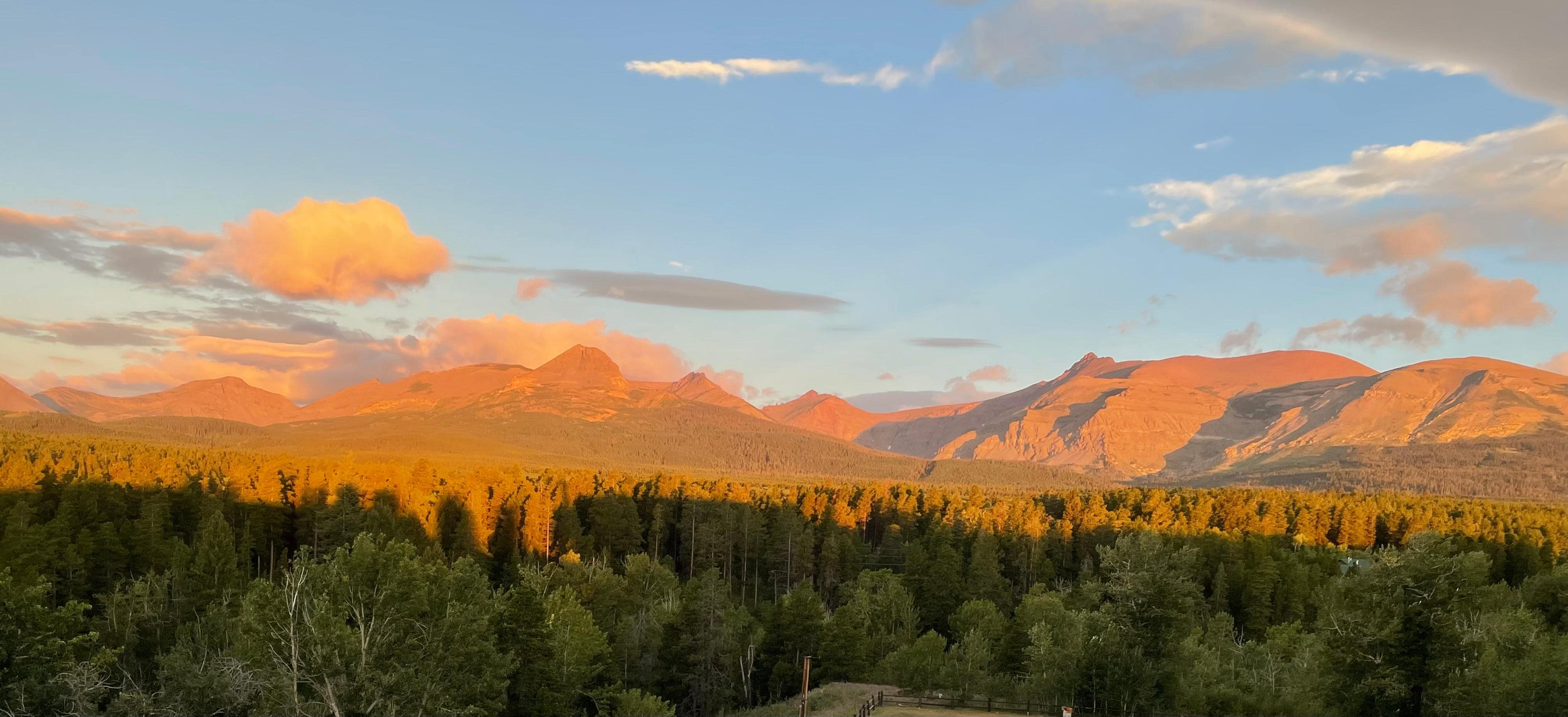 Sunrise from the veranda 