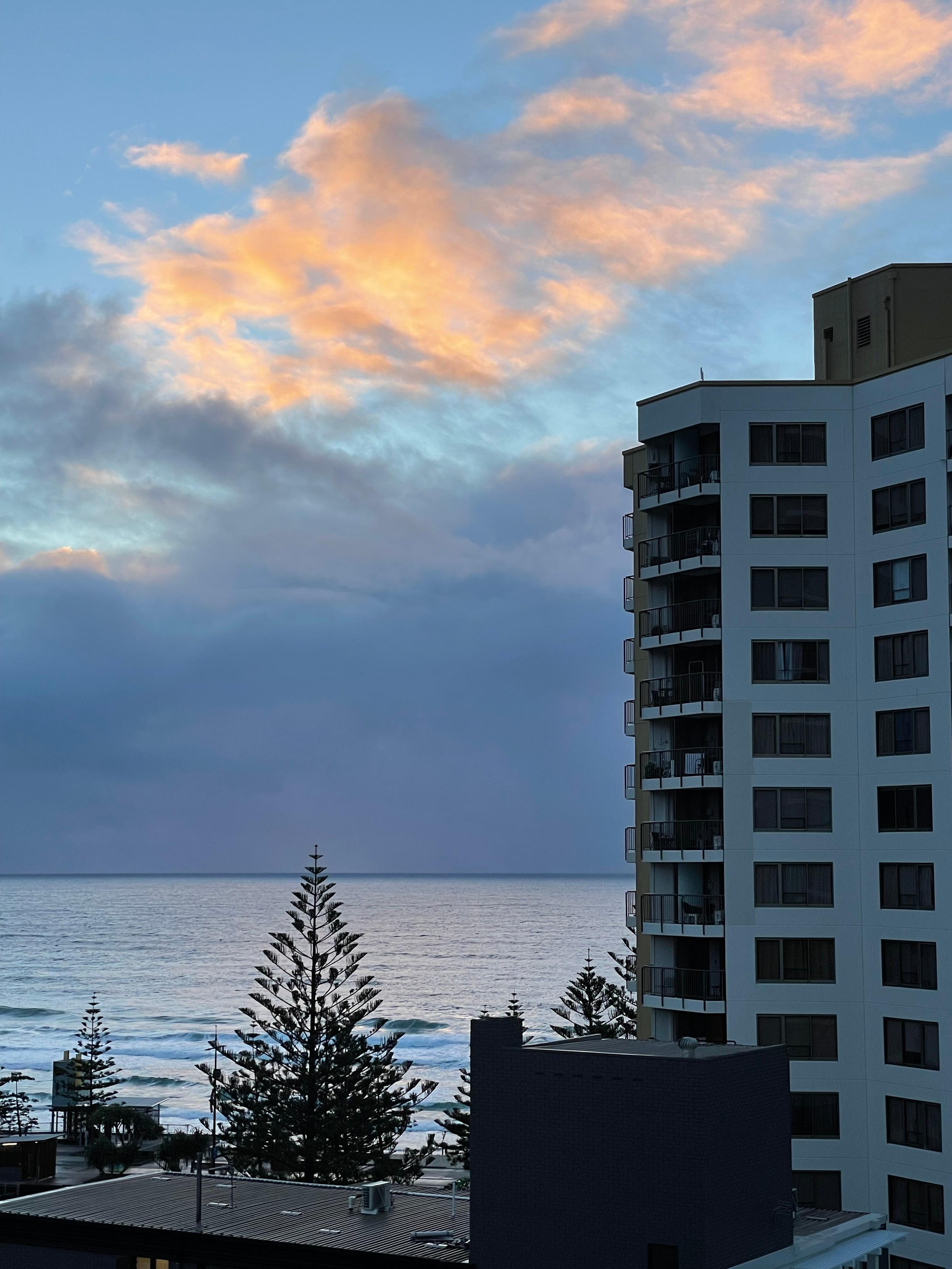 Our view early this morning 