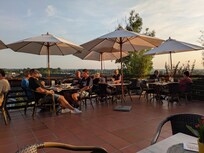 The terrace for dinner