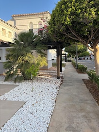 Outside the front of house