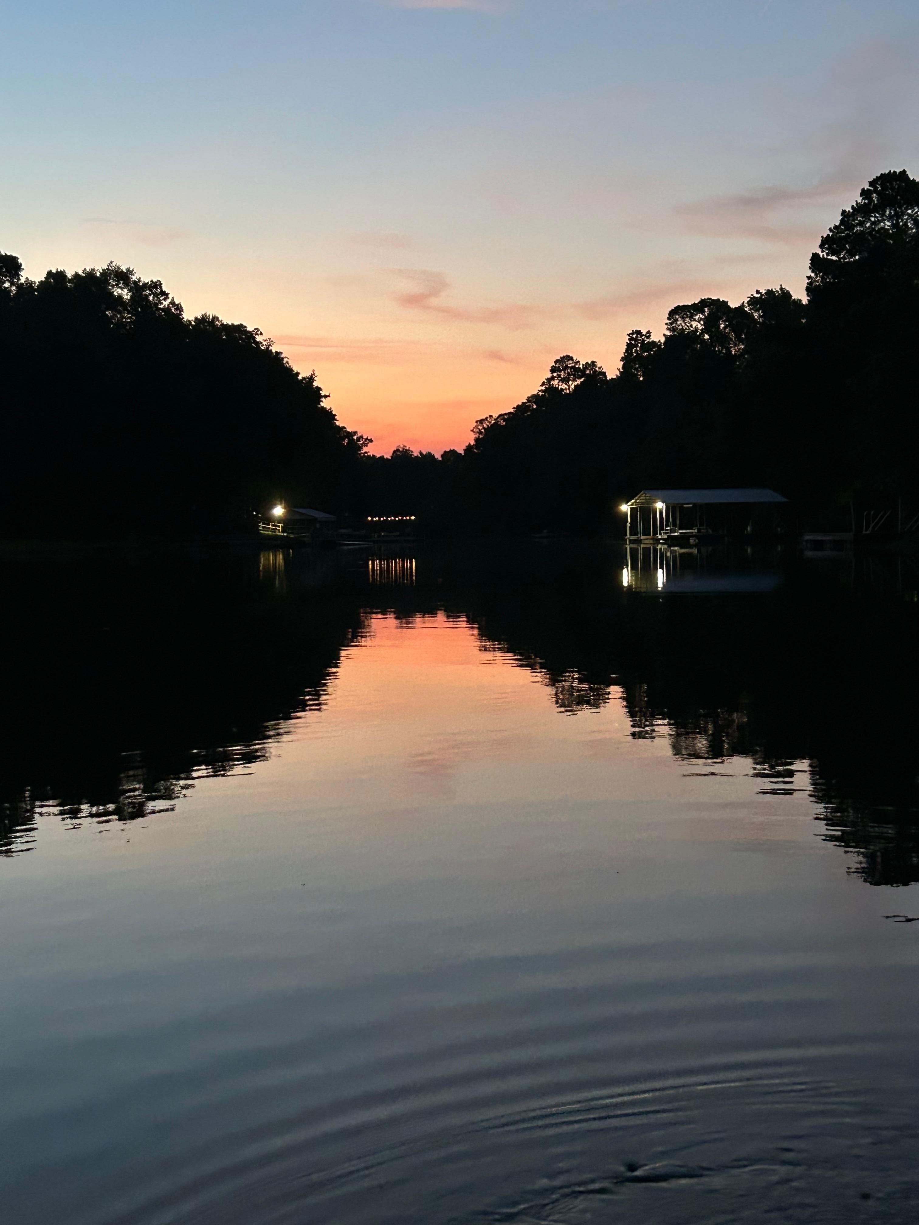 Beautiful sunset down Thomas Mill Creek!