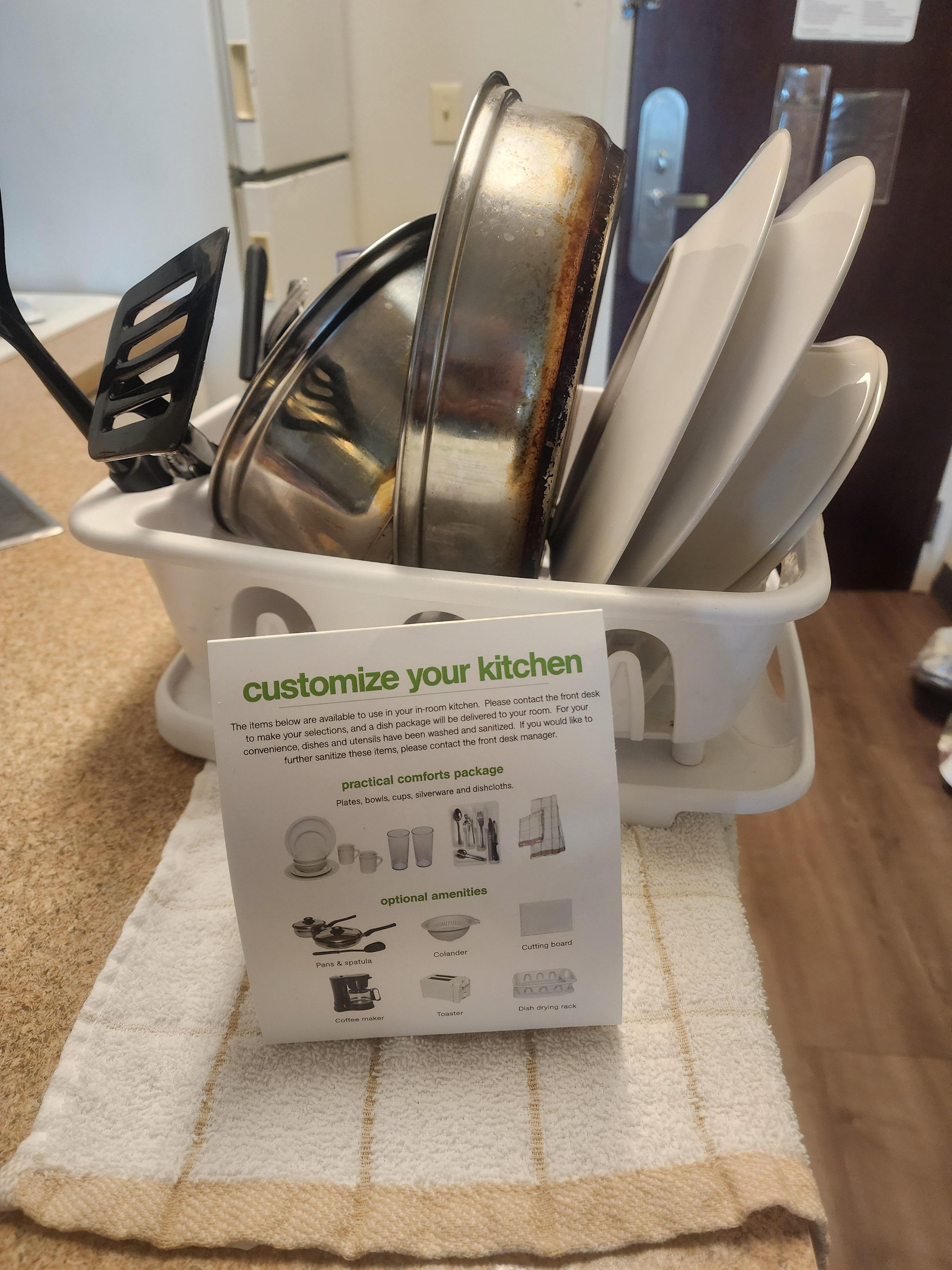 You have to ask fot it in the front desk