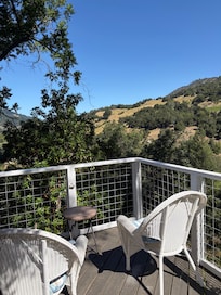 Comfy seating on the deck! Wonderful view!