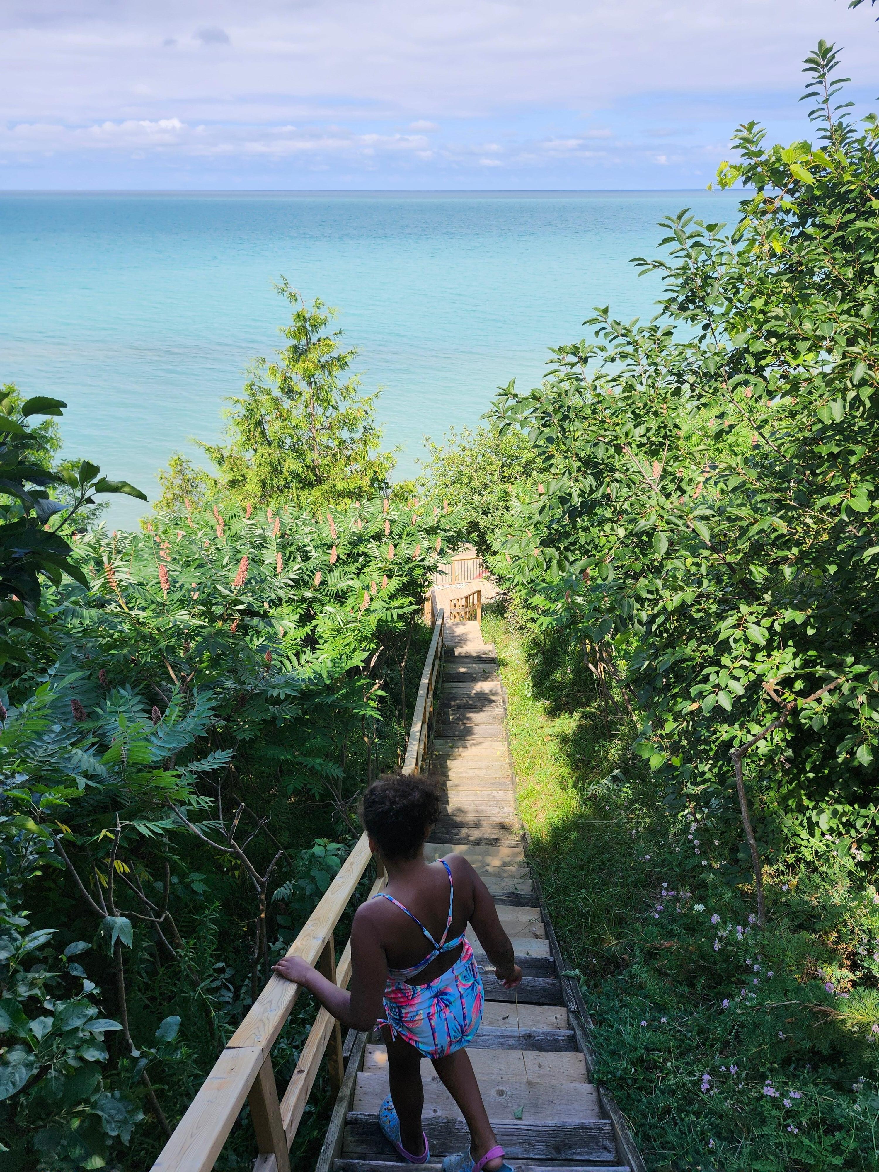 Stairs to beach 