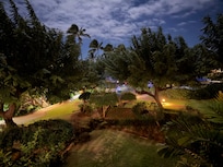 View from the lanai at midnight New Years Day.