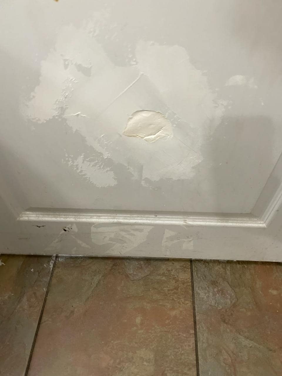 Bad repair on door