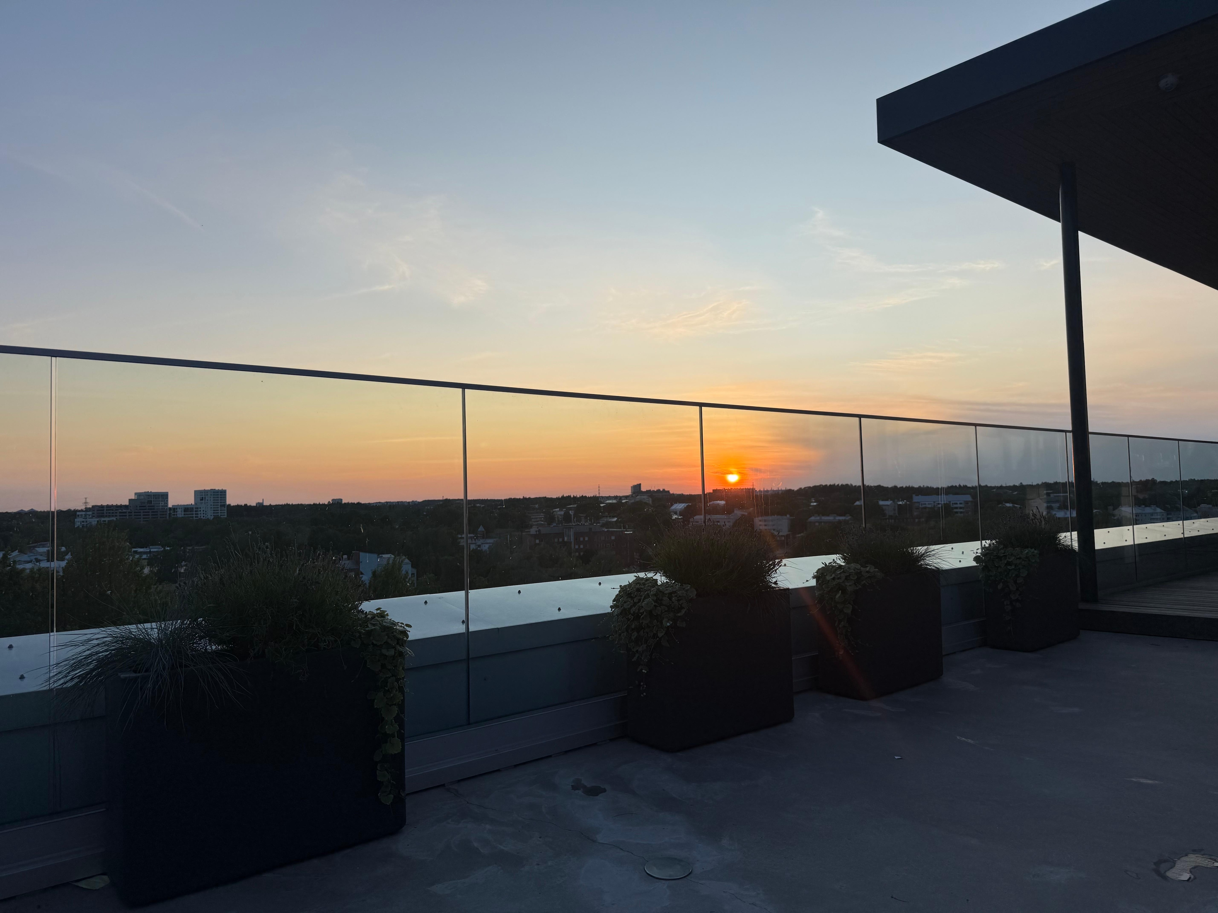 Roof top sunset