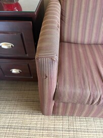 Worn out sofa, very unhygienic