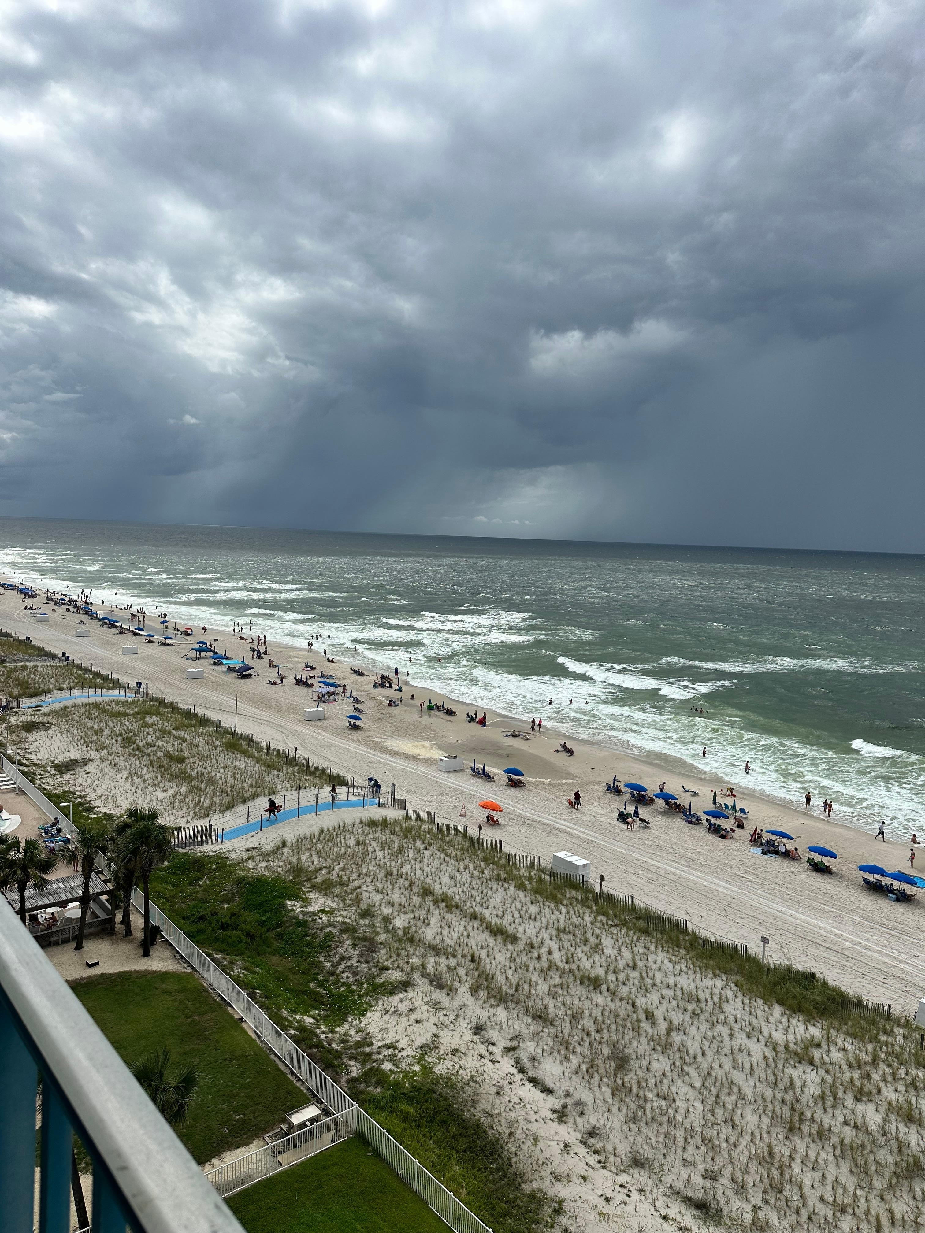Storm in the distance from our balcony