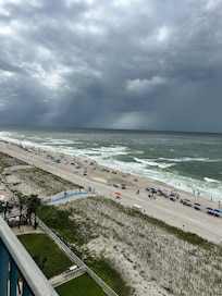 Storm in the distance from our balcony