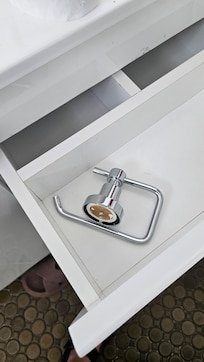 Broken toilet roll holder