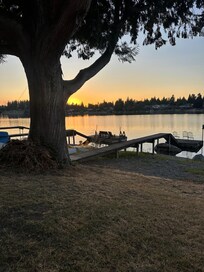 Sunset by the lake