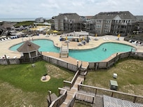 The pool from the balcony.