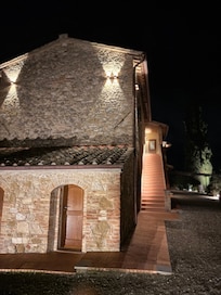 Fachada dos quartos.