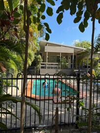 Cooling off in the pool