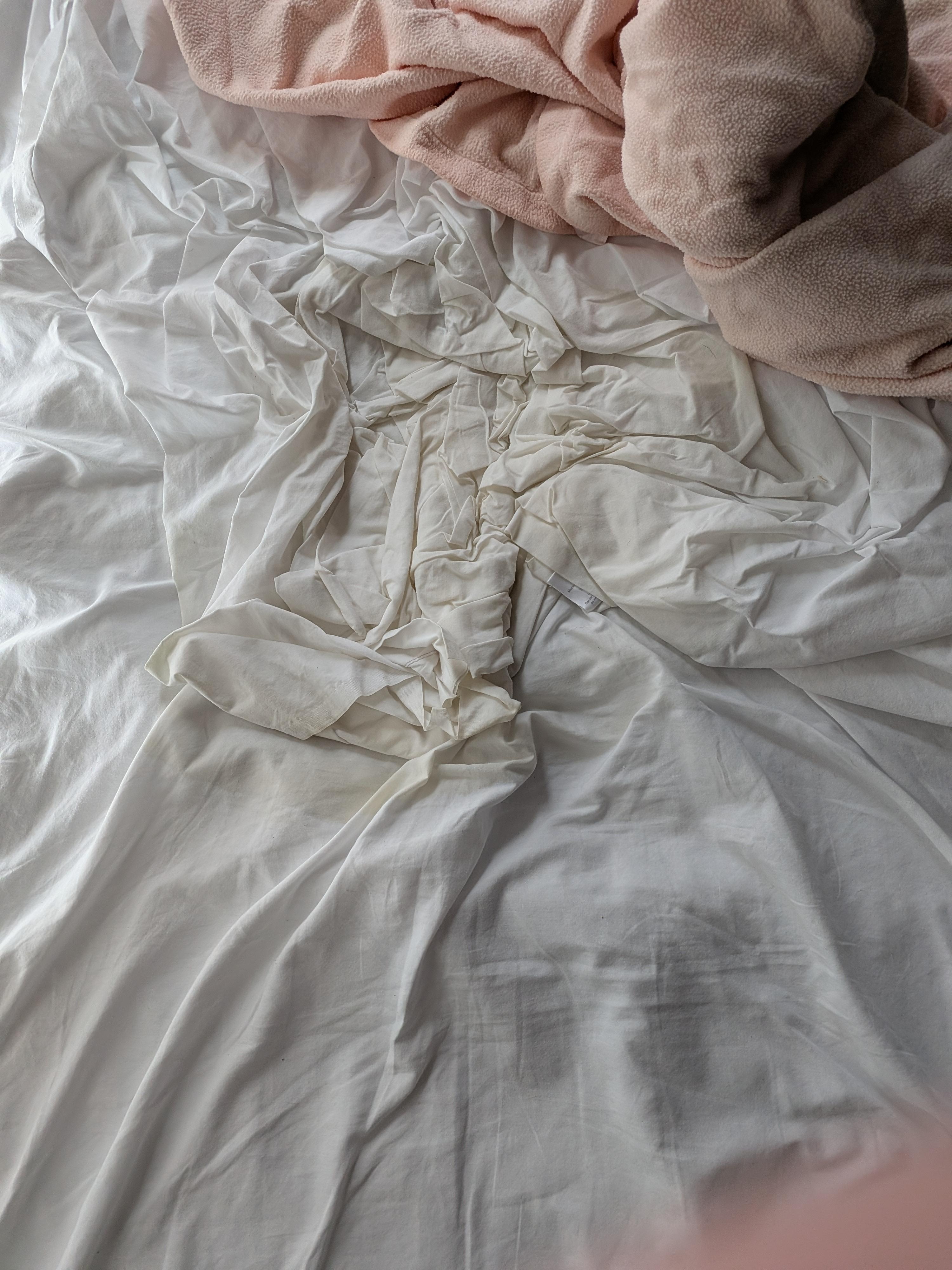 That is urine, on the cot unmistakable oder.