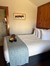 Western interior with a little Buffalo animal welcoming you to Cody!