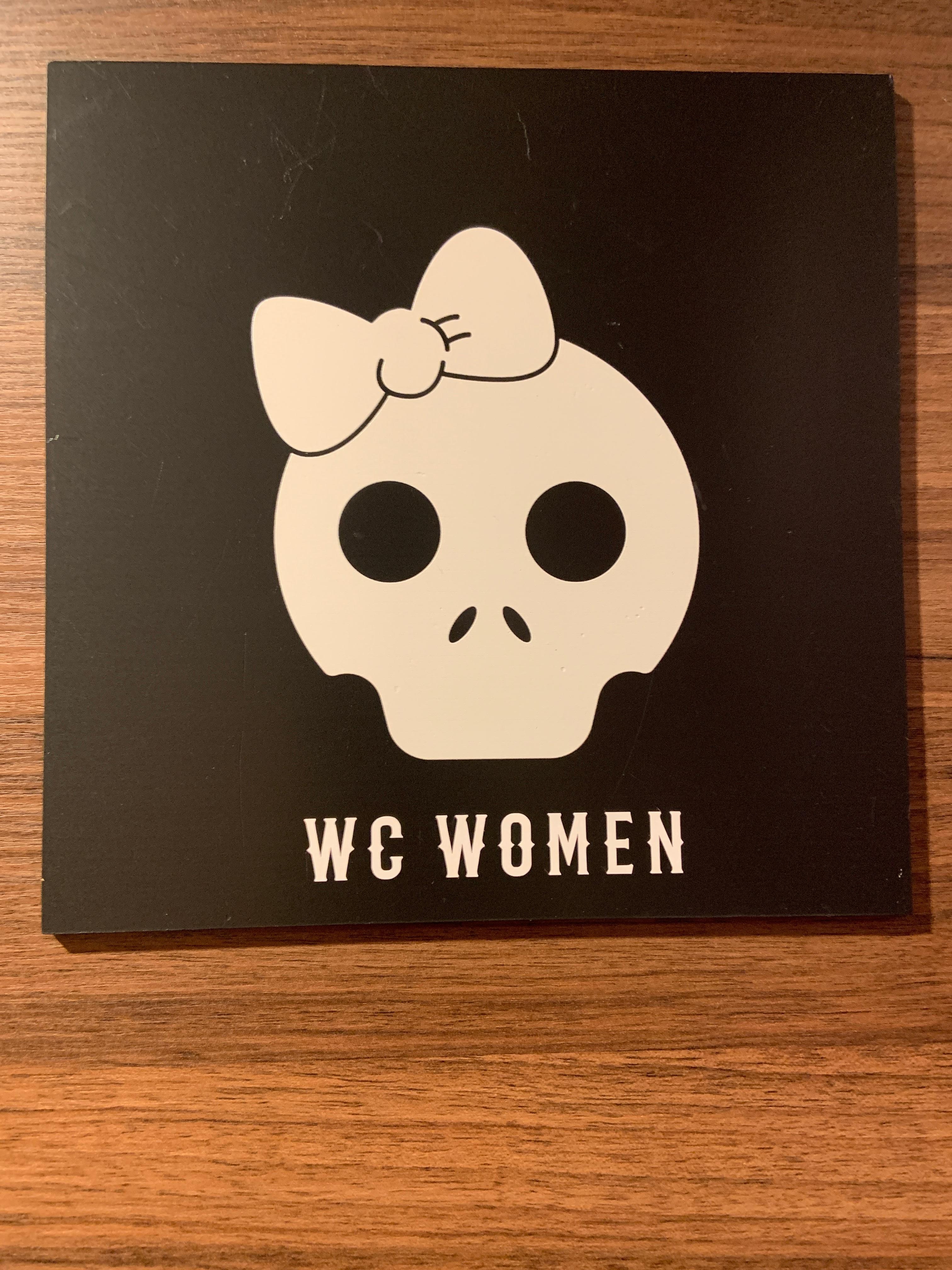 Entrance to women's bathroom